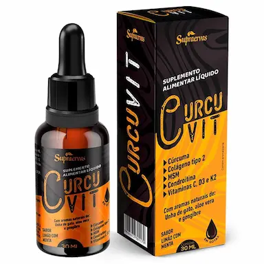 CURCUVIT - 30ML - SABOR LIMãO COM MENTA - SUPRA ERVAS