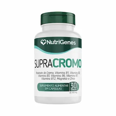 SUPRA CROMO - 400 MG - 30 CAP - NUTRIGENES
