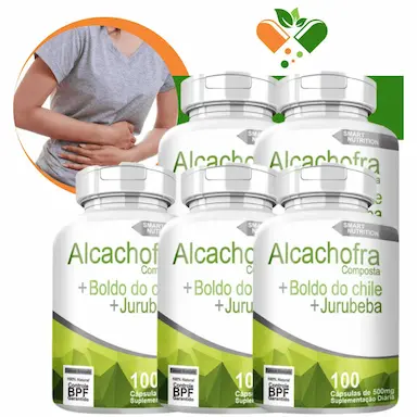 KIT COM 5 POTES ALCACHOFRA COMPOSTA + BOLDO DO CHILE + JURUBEBA