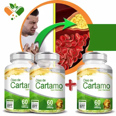 COMPRE 2 LEVE 3 ÓLEO DE CARTAMO 1000MG 60 CáPSULAS