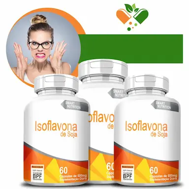 KITCOM3POTESISOFLAVONA500MG60CáPSULAS