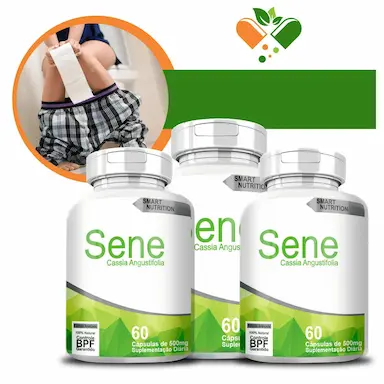 KIT COM 3 SENE 500MG 60 CáPSULAS