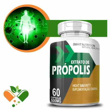 EXTRATO DE PRóPOLIS 500MG 60 CáPSULAS