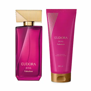 EUDORA KIT DIVA FABULOSA: DESODORANTE COLôNIA 100ML + LOçãO CORPORAL 200ML
