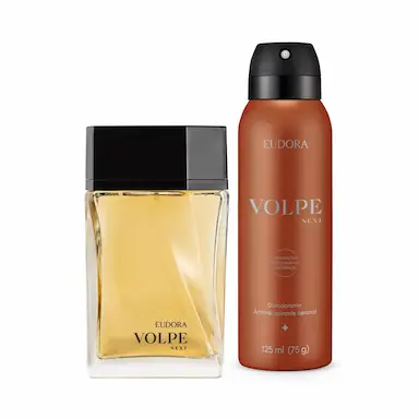 COMBO EUDORA VOLPE NEXT: DESODORANTE COLôNIA 100ML + DESODORANTE ANTITRANSPIRANTE AEROSOL 125ML/75G