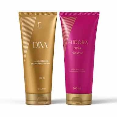 COMBO DIVA: LOçãO CORPORAL 200ML + LOçãO CORPORAL FABULOSA 200ML