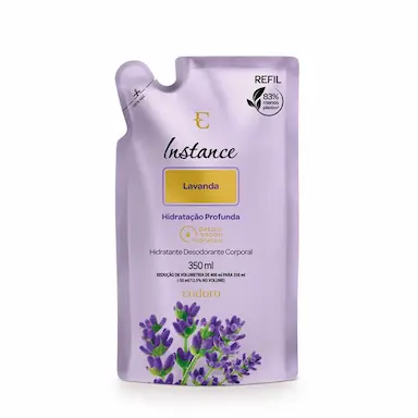 EUDORA REFIL HIDRATANTE DESODORANTE CORPORAL INSTANCE LAVANDA 350ML