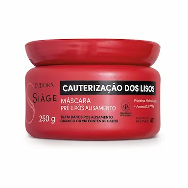 EUDORA SIàGE CAUTERIZAçãO DOS LISOS MáSCARA CAPILAR 250G