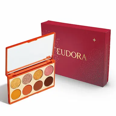 COMBO PRESENTE NATAL PALETTE DE SOMBRAS ORANGE NIINA SECRETS 5,6G + CAIXA COMBO