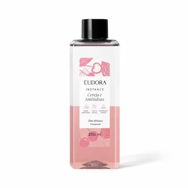 ÓLEO BIFáSICO CORPORAL INSTANCE CEREJA E AMêNDOAS 200ML