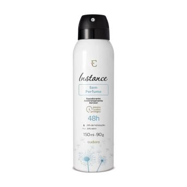 EUDORA INSTANCE SEM PERFUME DESODORANTE AEROSOL 150ML