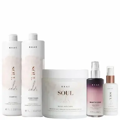 BRAÉ SOUL COLOR DUO 1L MASCARA 500G OIL BLEND 60ML E BEAUTY SLEEP 100ML