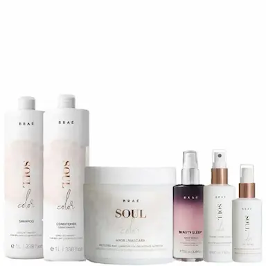 BRAÉ SOUL COLOR DUO 1L MASCARA 500G OIL BLEND 60ML PRIME SPRAY 100ML E BEAUTY SLEEP 100ML