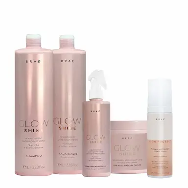 KIT BRAé HIGH PROTECT THERMAL GLOW SHINE DUO MáSCARA E ATIVADOR DE BRILHO (5 PRODUTOS)
