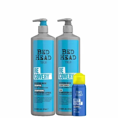 KIT TIGI BED HEAD RECOVERY TRIO SALON DRY (3 PRODUTOS)
