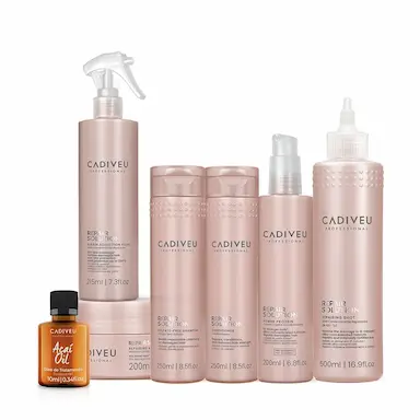 KIT CADIVEU REPAIR SOLUTION COMPLETO E AçAí OLEO 10ML (7 PRODUTOS)