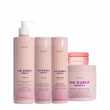 KIT BRAé GO CURLY CRESPOS TOTAL PROTEIN (5 PRODUTOS)