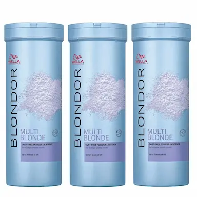 WELLA PROFESSIONALS BLONDOR DESCOLORANTE EM Pó DUST-FREE 400G C/3