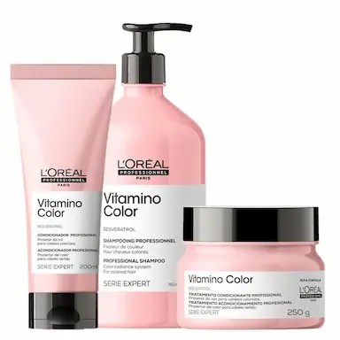 KIT L'ORéAL PROFESSIONNEL SERIE EXPERT VITAMINO COLOR TRIO (3 PRODUTOS)