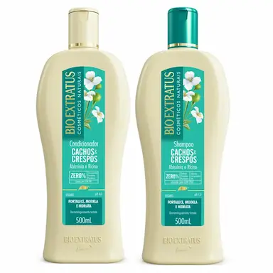BIO EXTRATUS CACHOS E CRESPOS SHAMPOO+CONDICIONADOR 500ML