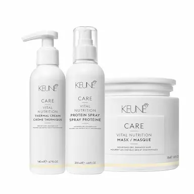 KIT KEUNE CARE VITAL NUTRITION MASK 500ML THERMAL PROTEIN (3 PRODUTOS)