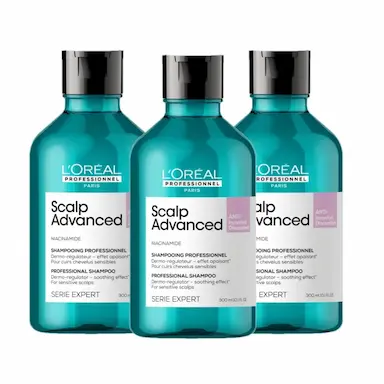 KIT L&amp;amp;#039ORéAL PROFESSIONNEL SCALP ADVANCED ANTI INCONFORT DISCOMFORT  SHAMPOO CALMANTE 300ML (3 UNIDADES)