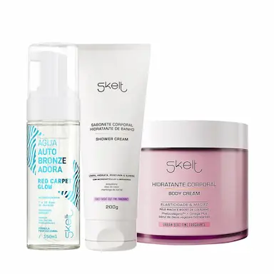 KIT SKELT RED CARPET GLOW SHOWER HIDRATANTE CORPORAL URBAN ÁGUA (3 PRODUTOS)