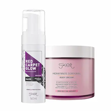 KIT SKELT RED CARPET GLOW HIDRATANTE CORPORAL URBAN DARK (2 PRODUTOS)
