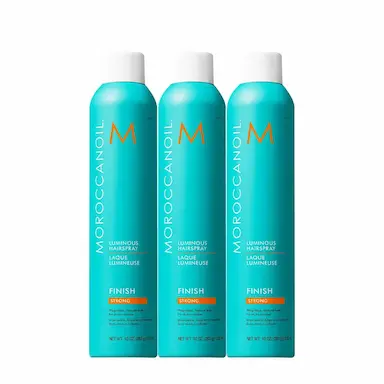 KIT MOROCCANOIL LUMINOSO FORTE - SPRAY FIXADOR 330ML (3 UNIDADES)