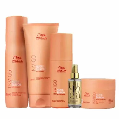 WELLA PROFESSIONALS INVIGO NUTRI-ENRICH DUO HOME CARE MASCARA BALSAMO 150ML E OIL REFLECTIONS 100ML