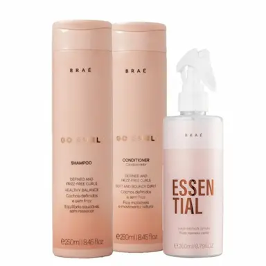 KIT BRAE GO CURLY ESSENTIAL TRIO HOME (3 PRODUTOS)