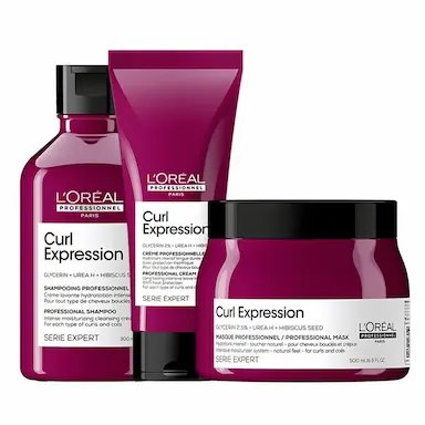 KIT L'ORéAL PROFESSIONNEL CURL EXPRESSION SHAMPOO CREAM 300ML + CREME CAPILAR 200ML + MáSCARA 500ML (3 PRODUTOS)