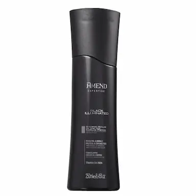 teste 005- AMEND BLACK ILLUMINATED REALCE DA COR SHAMPOO E CONDICIONADOR 250ML MASCARA 300G OLEO DE MORINGA 60ML E OLEO MARROQUINO