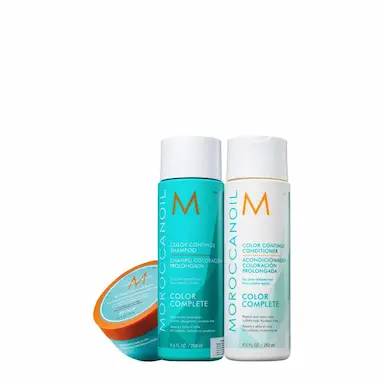 KIT MOROCCANOIL COLOR COMPLETE COLOR CONTINUE SHAMPOO CONDICIONADOR E MáSCARA DE NUTRIçãO (3 PRODUTOS)