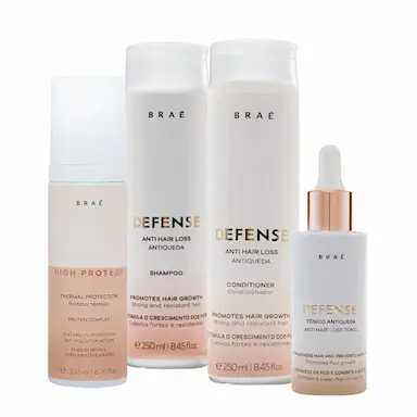 KIT BRAé HIGH PROTECT THERMAL  DUO HAIR LOOS E TôNICO (4 PRODUTOS)