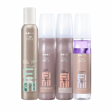 KIT WELLA PROFESSIONALS TEXTURA VOLUME THERMAL BOOST BOUNCE (4 PRODUTOS)