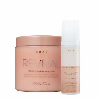 KIT BRAé HIGH PROTECT THERMAL  REVIVAL E MáSCARA (2 PRODUTOS)