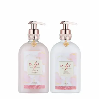 KIT FLORA VIE ROYAL PRINCESS GIORGIA SABONETE LíQUIDO E LOçãO HIDRATANTE (2 PRODUTOS)