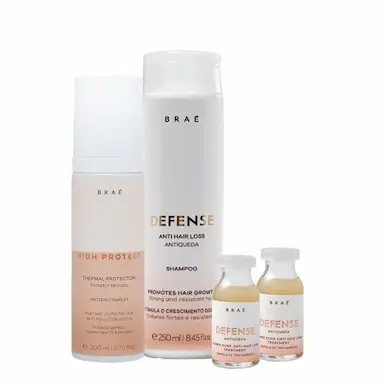KIT BRAé HIGH PROTECT THERMAL  HAIR LOOS E AMPOLA (4 PRODUTOS)