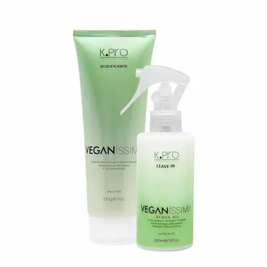 KIT K.PRO VEGANíSSIMA ACIDIFICANTE E ACQUA OIL LEAVE-IN (2 PRODUTOS)