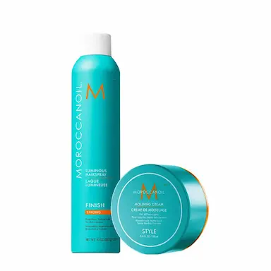 KIT MOROCCANOIL LUMINOSO FORTE E MOLDING CREAM (2 PRODUTOS)