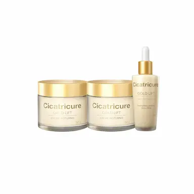 KIT CICATRICURE GOLD LIFT PELE COMPLETA (3 PRODUTOS)
