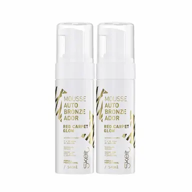 KIT SKELT RED CARPET GLOW - MOUSSE AUTOBRONZEADOR CORPORAL 140ML (2 UNIDADES)