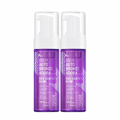 KIT SKELT RED CARPET GLOW DARK - ÁGUA AUTOBRONZEADORA CORPORAL 150ML (2 UNIDADES)