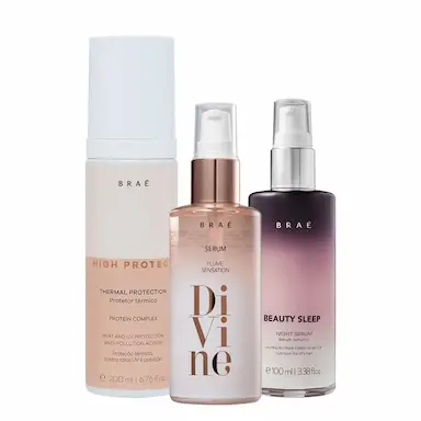 KIT BRAé HIGH PROTECT THERMAL PROTECTION  BRAé DIVINE PLUME E BEAUTY SLEEP (3 PRODUTOS)