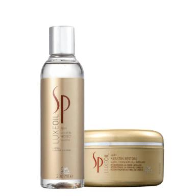 KIT SP SYSTEM PROFESSIONAL LUXE OIL KERATIN PROTECT E RESTORE MáSCARA (2 PRODUTOS)