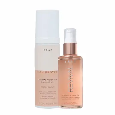 KIT BRAé HIGH PROTECT THERMAL PROTECTION E REVIVAL GORGEOUS SHINE OIL (2 PRODUTOS)