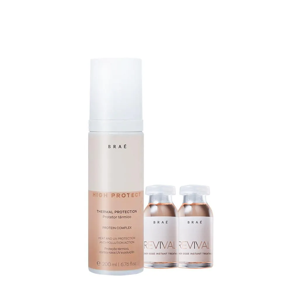 KIT BRAé HIGH PROTECT THERMAL E POWER DOSE (3 PRODUTOS)