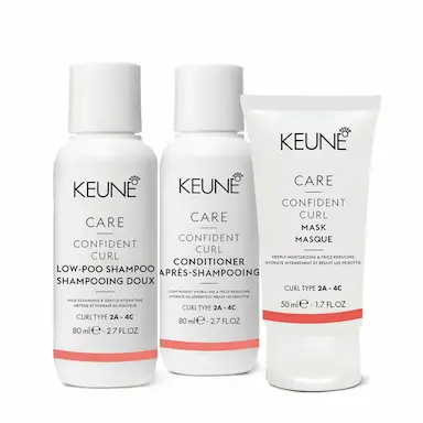 KIT KEUNE CARE CONFIDENT CURL TRIO MINIATURA (3 PRODUTOS)