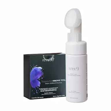 KIT FEMME9 ESPUMA FACIAL E THERAPHYBROWS VITA (2 PRODUTOS)